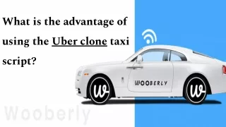 What is the advantage of using the Uber clone taxi script?