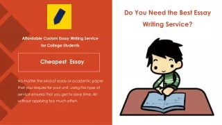 do you need the best essay