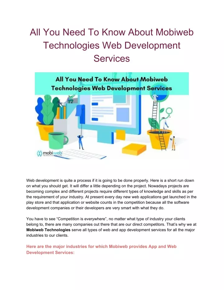 all you need to know about mobiweb technologies