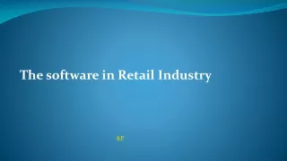 The software in Retail Industry