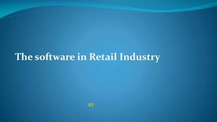 the software in retail industry