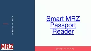 Smart MRZ Passport reader