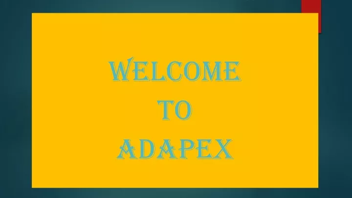 welcome to adapex