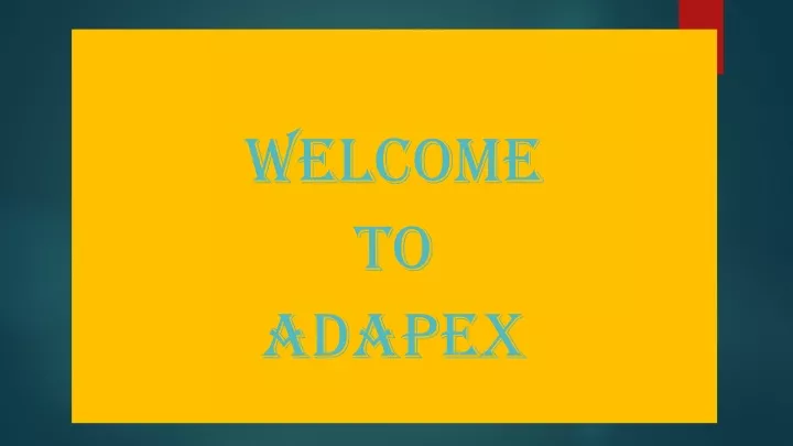 welcome to adapex