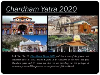 Chardham Yatra 20-20