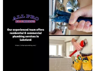 Hot Water Heater Replacement in Lakeland - All Pro Plumbing