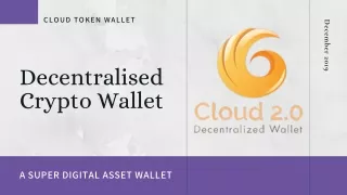 Decentralized Crypto Wallet