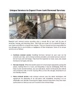 Unique Services to Expect From Junk Removal Services - slide 1