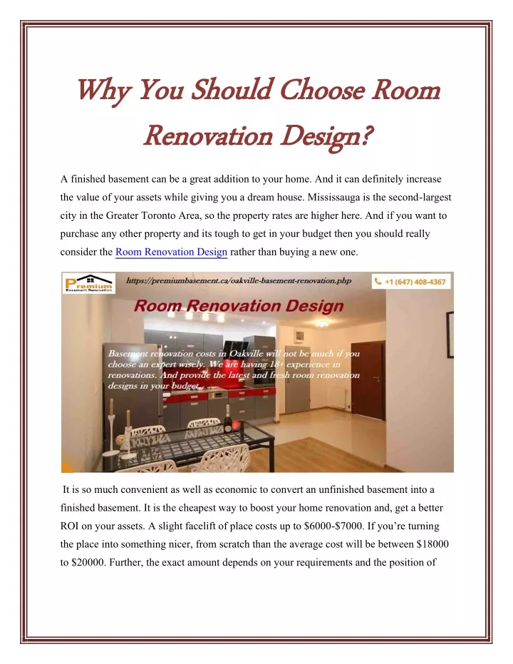 why you should choose room why you should choose