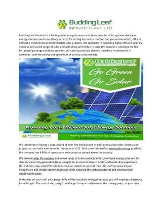 Rooftop Solar Home Solutions