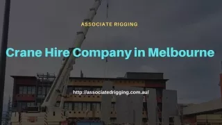 Crane Hire Company in Melbourne