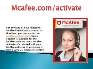 Download and Activate McAfee Antivirus