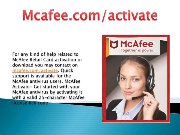 mcafee com activate