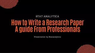 How to Write A Research Paper?
