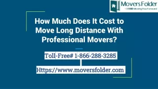 With Movers, How Much Does It Cost to Move Long Distance?