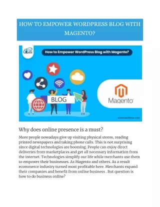 HOW TO EMPOWER WORDPRESS BLOG WITH MAGENTO?