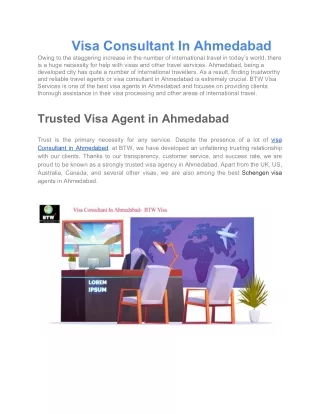 Visa Consultant In Ahmedabad