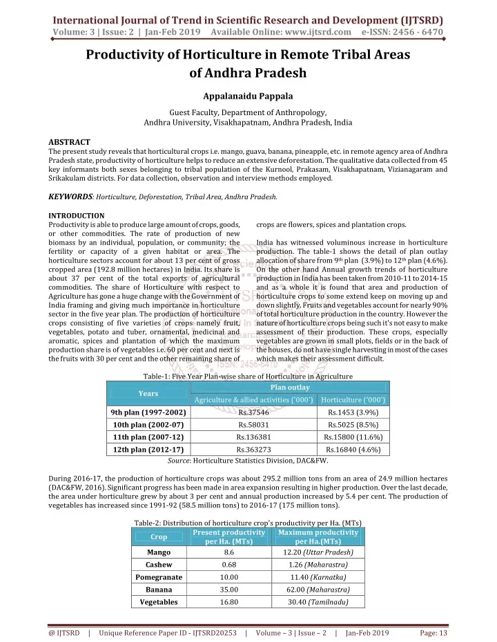 international journal of trend in scientific