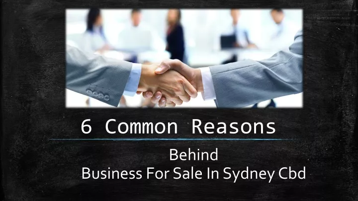 6 common reasons