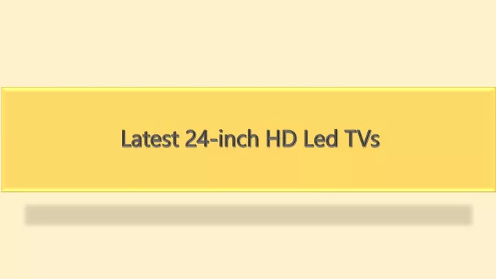 latest 24 inch hd led tvs