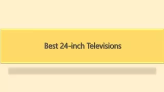 Best 24-inch Televisions