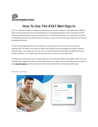 How To Use The AT&T Mail Sign In