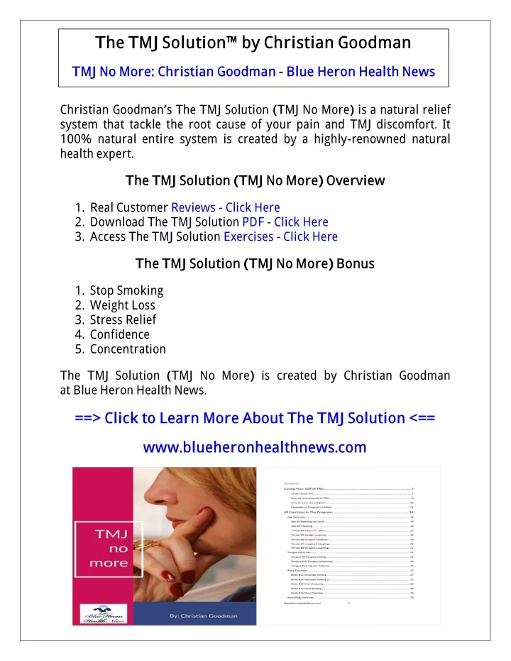 the tmj solution by christian goodman