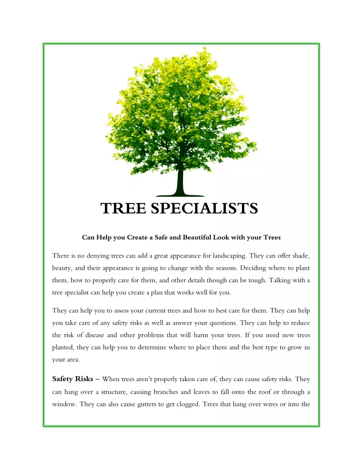 tree specialists