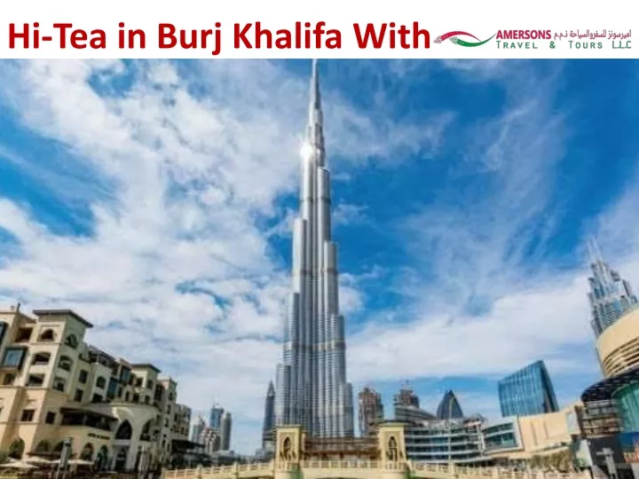 hi tea in burj khalifa with