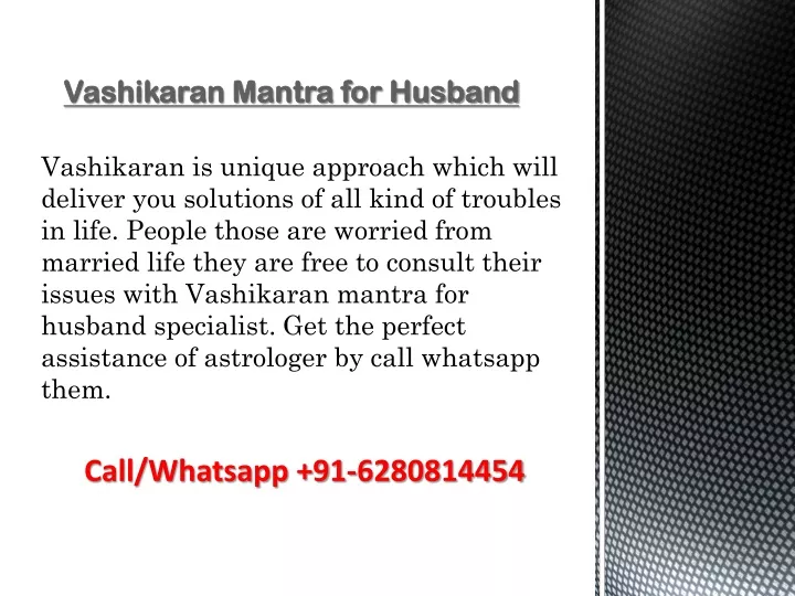 vashikaran mantra for husband