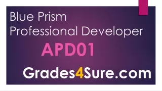 Latest Blue Prism APD01 Question Answers | Pass APD01 Test Easily