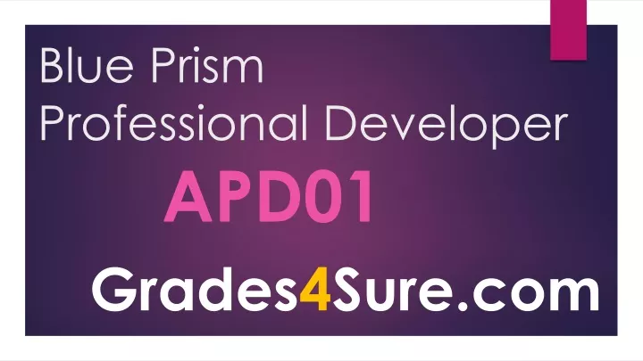blue prism professional developer apd01
