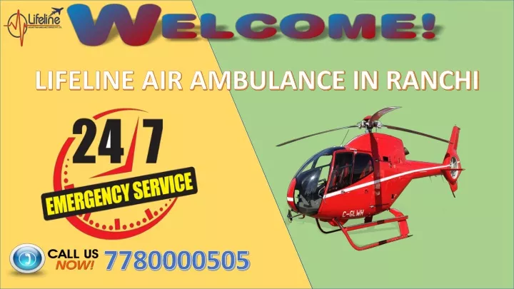 lifeline air ambulance in ranchi