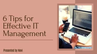6 Tips for Effective IT Management