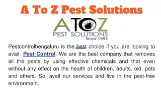 Guide: How to Control Pest at Residential and Commercial Places!!