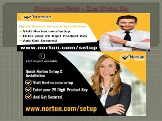 Norton.com/Setup – Enter Norton Key