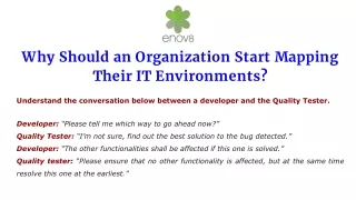 Why Should an Organization Start Mapping Their IT Environments?