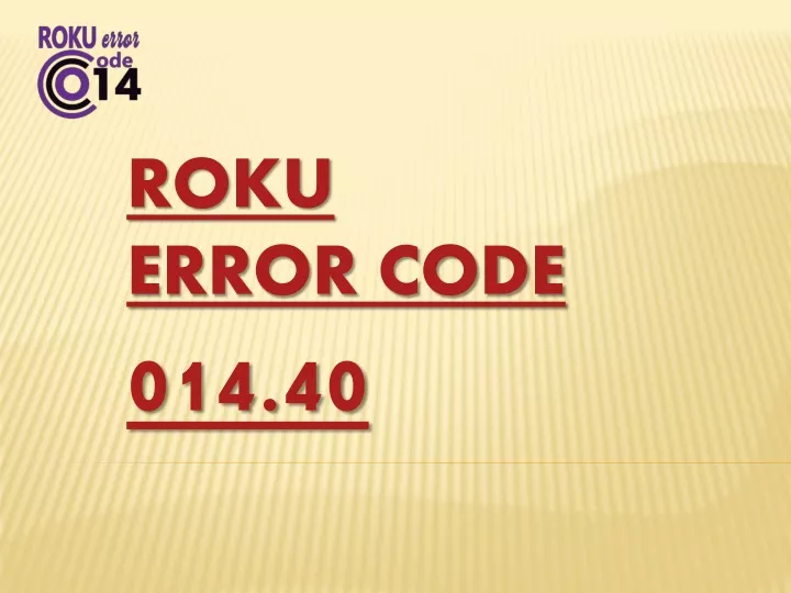 roku error code 014 40