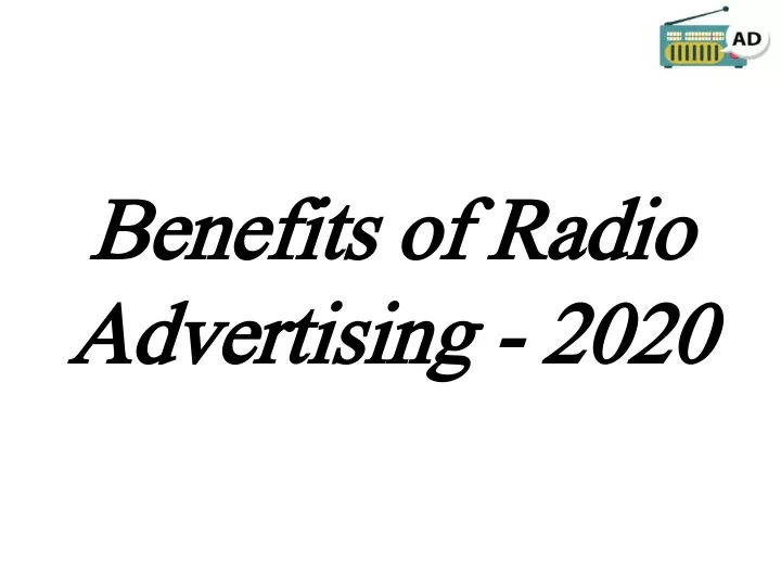 benefits of radio advertising 2020