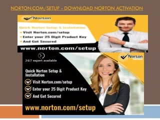 Norton.com/setup - Download Norton activation