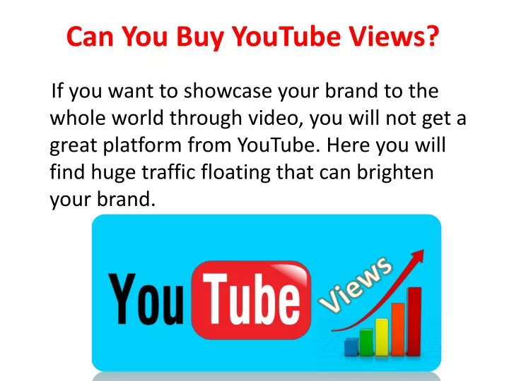 can you buy youtube views