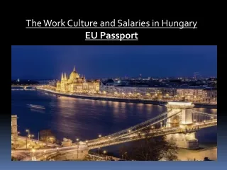 The Work Culture and Salaries in Hungary - EU Passport