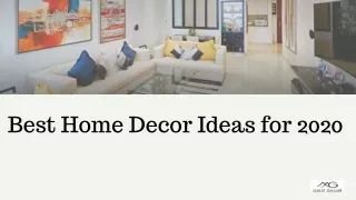 Best Home Decor Ideas for 2020