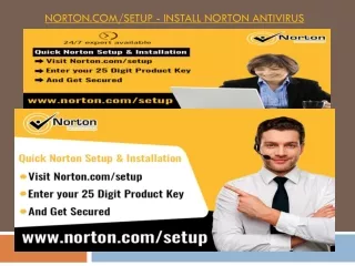 Norton.com/setup - Install Norton Antivirus