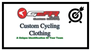 Custom Cycling Clothing: Attractive, Branding & Comfortable