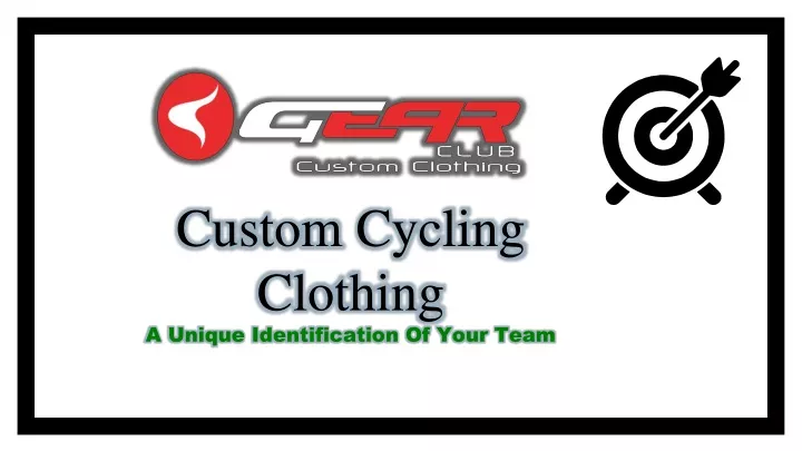 custom cycling clothing a unique identification