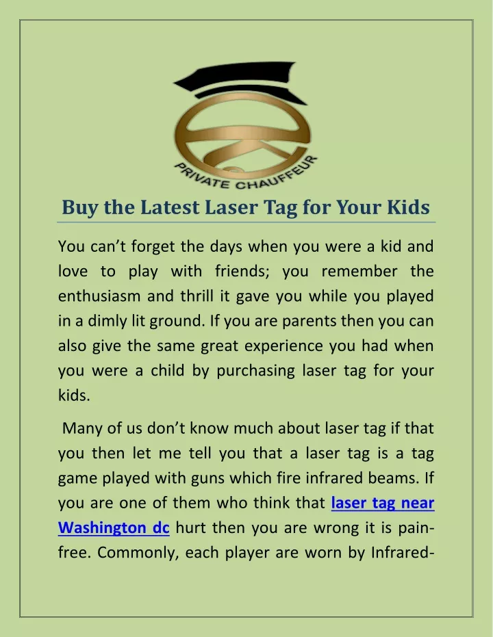 buy the latest laser tag for your kids