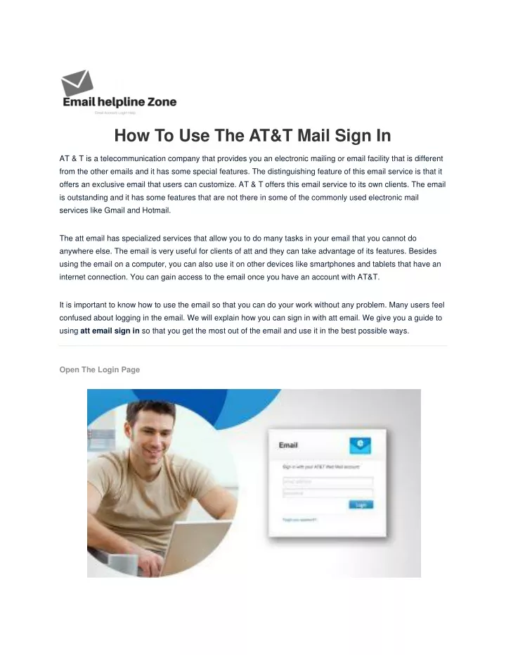 how to use the at t mail sign in