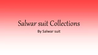 Beautiful Salwar Kameez Collections