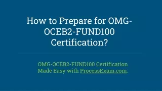 [PDF] OMG OCEB 2 Fundamental (OMG-OCEB2-FUND100) Certification